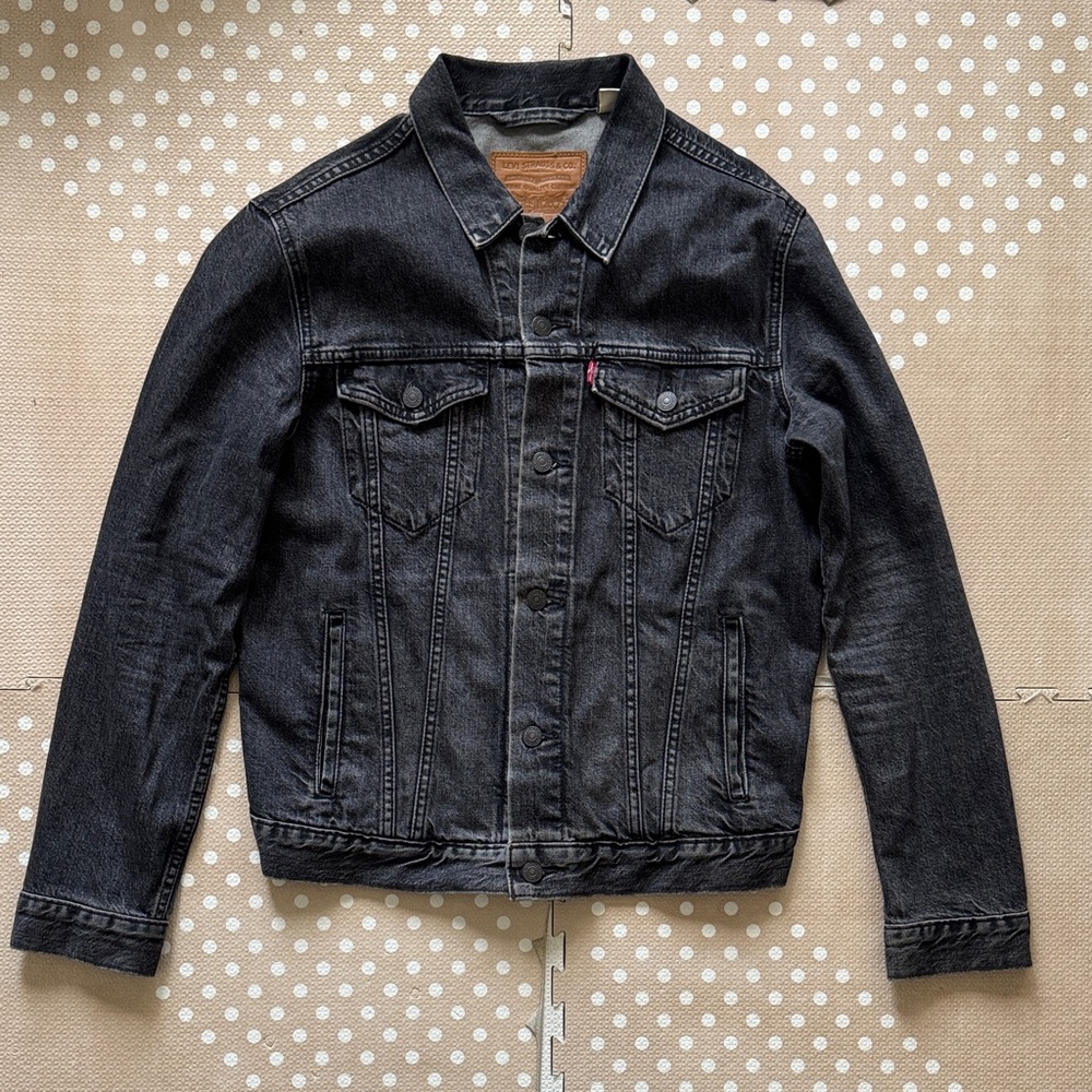 Levi's Dark Gray Denim Jacket for Men